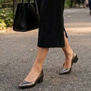 Pas De Rouge Luxury Metallic Mini Heels EUC ❤️